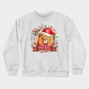 Merry Christmas Lion Crewneck Sweatshirt